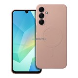 OEM SILICONE MAG COVER MagSafe-kompatibilis tok Samsung Galaxy A36 - rózsaszín
