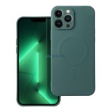 OEM SILICONE MAG COVER MagSafe-kompatibilis tok Samsung Galaxy A54 5G - sötétzöld