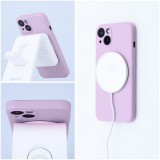 OEM SILICONE MAG COVER MagSafe-kompatibilis tok teljes kamerasziget kivágással iPhone 17 Pro - rózsaszín