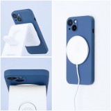 OEM SILICONE MAG COVER MagSafe-kompatibilis tok teljes kamerasziget kivágással iPhone Air - kék