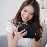 OEM Smart case flipes tok Samsung M53 5G készülékhez fekete színű