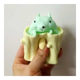 OEM Stresszoldó Mókus, sárga fatörzs zöld mókus