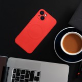 OEM Szilikon Mag Cover tok IPHONE 12 MINI piros