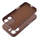 OEM Szilikon MAG COVER tok kompatibilis a MagSafe készülékkel az IPHONE 17 Pro barna színű telefonhoz
