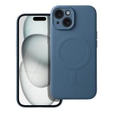 OEM Szilikon Mag Cover tok Magsafe kompatibilis iPhone 15 kék