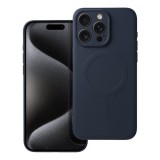 OEM Szilikon Mag Cover tok Magsafe kompatibilis iPhone 15 PRO MAX kék titánium