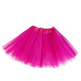 OEM Tüll szoknya Tütü sötét rózsaszín 28 cm