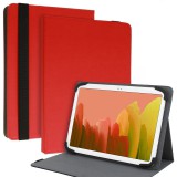 OEM Univerzális 13 colos tablet könyvtok, mappa tok, piros, Wonder Leather