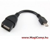 OEM USB 2.0 anya - MicroB USB apa Host ( OTG ) kábel 15cm