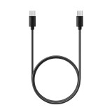 OEM USB-C (Type-C) adatkábel, töltőkábel, hosszított csatlakozóval 8mm, 1M 60W 3A, fekete, C296