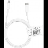 OEM USB Type-C - Lightning adat- és töltőkábel 2 m-es vezetékkel - C973 PD 18W Type-C Cable for Lightning - 2A - fehér - ECO csomagolás (35041)