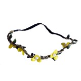 OEM Virágos hajdísz - Sárga apróvirágos gumis hajpánt