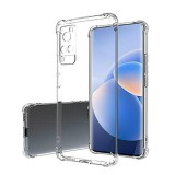 OEM Vivo X60 Pro szilikon tok, hátlaptok, telefon tok, erősített sarkokkal, átlátszó, Anti Shock, 0.5mm