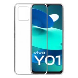 OEM Vivo Y01 szilikon tok, hátlaptok, telefon tok, vékony, átlátszó, 1mm