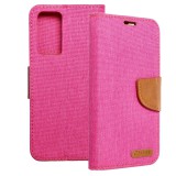 OEM Xiaomi 12 Lite 5G könyvtok, fliptok, telefon tok, mágneszáras, bankkártya tartós, rózsaszín, Canvas