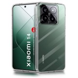 OEM Xiaomi 14 5G szilikon tok, hátlaptok, telefon tok, kamera védelemmel, átlátszó, 2mm