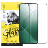 OEM Xiaomi 14 5G üvegfólia, tempered glass, előlapi, 9D, edzett, hajlított, fekete kerettel