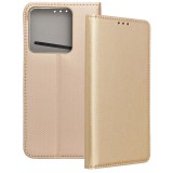 OEM Xiaomi 14T Pro 5G könyvtok, fliptok, telefon tok, mágneszáras, bankkártyatartós, arany