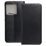 OEM Xiaomi 14T Pro 5G könyvtok, fliptok, telefon tok, mágneszáras, bankkártyatartós, fekete, Smart Magnetic