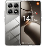 OEM Xiaomi 14T Pro 5G szilikon tok, hátlaptok, telefon tok, vastag, átlátszó, kamera védelemmel, 2mm