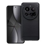 OEM Xiaomi 15 Ultra 5G szilikon tok, hátlaptok, telefon tok, karbon mintás, fekete, Carbon case