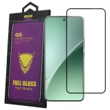 OEM Xiaomi 15T Pro 5G üvegfólia – 9H edzett, teljes képernyős, fekete keretes, OG Premium