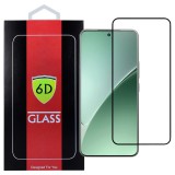 OEM Xiaomi 15T Pro 5G üvegfólia, tempered glass, előlapi, 6D, edzett, hajlított, fekete kerettel
