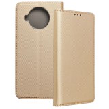 OEM Xiaomi Mi 10T Lite 5G könyvtok, fliptok, telefon tok, mágneszáras, bankkártyatartós, arany