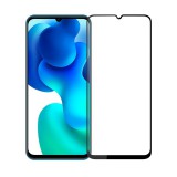 OEM Xiaomi Mi Note 10 Lite üvegfólia, tempered glass, előlapi, 5D, edzett, hajlított, fekete kerettel