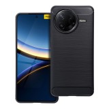 OEM Xiaomi Poco F7 Ultra 5G szilikon tok, hátlaptok, telefon tok, karbon mintás, fekete, Carbon case