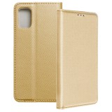 OEM Xiaomi Poco M3 könyvtok, fliptok, telefon tok, mágneszáras, bankkártyatartós, arany