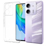 OEM Xiaomi Poco M7 Pro 5G szilikon tok, hátlaptok, telefon tok, kamera védelemmel, átlátszó, 2mm