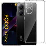 OEM Xiaomi Poco X7 Pro 5G szilikon tok, hátlaptok, telefon tok, kamera védelemmel, átlátszó, 2mm, Clear