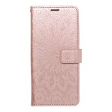 OEM Xiaomi Redmi 10C könyvtok, fliptok, telefon tok, mágneszáras, bankkártyatartós, mandala mintás, rose gold Forcell Mezzo