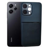 OEM Xiaomi Redmi 12 4G hátlap tok, telefon tok, stílusos, prémium, fekete, Noble Case