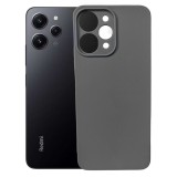 OEM Xiaomi Redmi 12 4G szilikon tok, hátlaptok, telefon tok, velúr belsővel, matt, fekete, Silicon