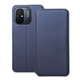 OEM Xiaomi Redmi 12C könyvtok, fliptok, telefon tok, bankkártyatartós, mágneszáras, sötétkék, Dual Pocket