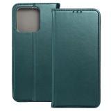 OEM Xiaomi Redmi 12C könyvtok, fliptok, telefon tok, mágneszáras, bankkártyatartós, zöld, Smart Magnetic