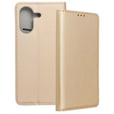 OEM Xiaomi Redmi 13C / Poco C65 könyvtok, fliptok, telefon tok, bankkártyatartós, mágneszáras, arany, Smart Case book