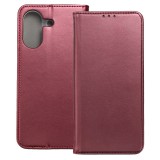OEM Xiaomi Redmi 13C / Poco C65 könyvtok, fliptok, telefon tok, mágneszáras, bankkártyatartós, bordó, Smart Magnetic
