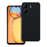 OEM Xiaomi Redmi 13C / Poco C65 szilikon tok, hátlaptok, telefon tok, velúr belsővel, matt, fekete, Silicone