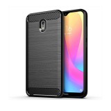OEM Xiaomi Redmi 8A szilikon tok, hátlaptok, telefon tok, karbon mintás, fekete, Carbon case
