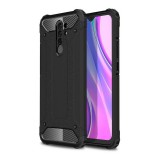 OEM Xiaomi Redmi 9 hátlap tok, telefon tok, ütésálló, fekete, Armor
