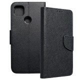 OEM Xiaomi Redmi 9C könyvtok, fliptok, telefon tok, bankkártyatartós, mágneszáras, fekete, Fancy