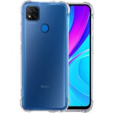 OEM Xiaomi Redmi 9C szilikon tok, hátlaptok, telefon tok, erősített sarkokkal, átlátszó, Anti Shock, 1.5mm
