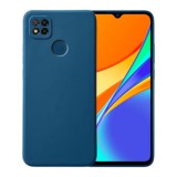 OEM Xiaomi Redmi 9C szilikon tok, hátlaptok, telefon tok, matt, sötétkék, Soft