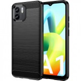 OEM Xiaomi Redmi A1 / Redmi A2 szilikon tok, hátlaptok, telefon tok, karbon mintás, fekete, Carbon case