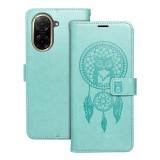 OEM Xiaomi Redmi A5 4G könyvtok, fliptok, telefon tok, mágneszáras, bankkártyatartós, álomfogó mintás, zöld, Forcell Mezzo
