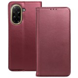 OEM Xiaomi Redmi A5 4G könyvtok, fliptok, telefon tok, mágneszáras, bankkártyatartós, bordó, Smart Magnetic