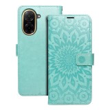 OEM Xiaomi Redmi A5 4G könyvtok, fliptok, telefon tok, mágneszáras, bankkártyatartós, mandala mintás, zöld, Forcell Mezzo